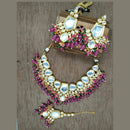 Vaamika Gold Plated Kundan Stone & Beads Choker Necklace Set
