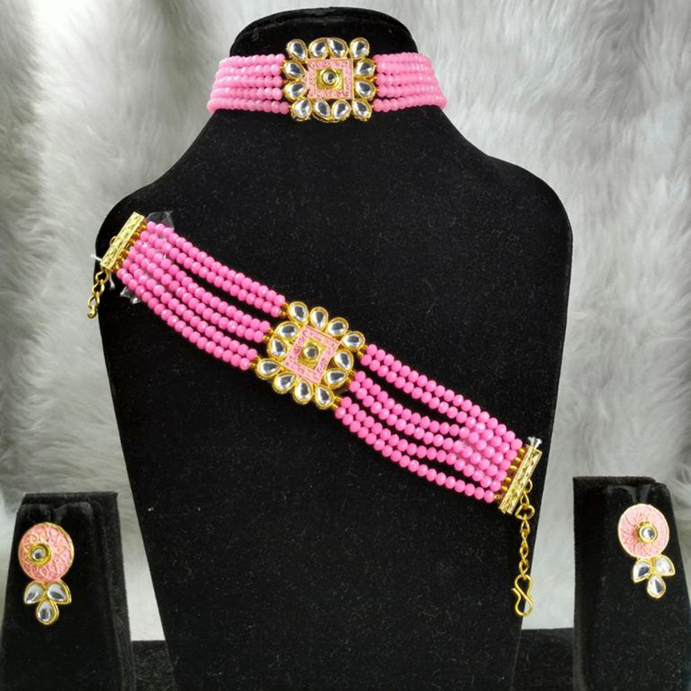Vaamika Gold Plated Kundan Stone Jewellery Combo