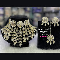 Vaamika Gold Plated Kundan Stone Choker Necklace Set