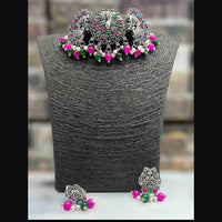 Blythediva Pack Of 3 Oxidized Plated Choker Necklace Set