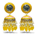 Blythediva Gold Plated Meenakari Jhumkis Earrings