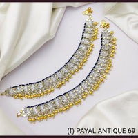 H K Fashion Gold Plated Payal