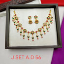 H K Fashion Gold Plated Choker Necklace Set