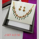 H K Fashion Gold Plated Choker Necklace Set