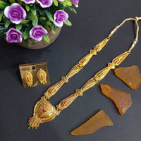 H K Fashion Gold Plated Necklace Set 