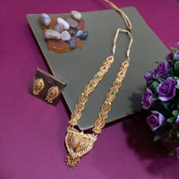H K Fashion Gold Plated Necklace Set 