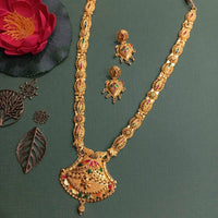H K Fashion Gold Plated Necklace Set 