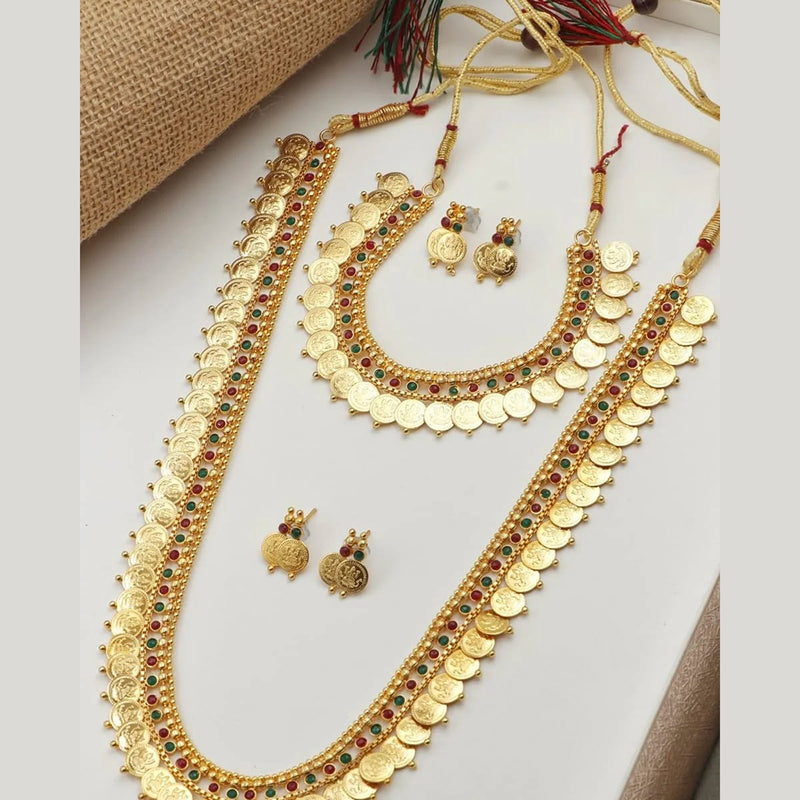 H K Fashion Gold Plated Necklace Set