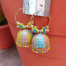 H K Fashion Gold Plated Jhumki Earrings