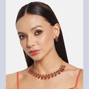 H K Fashion Gold Plated Pota Stone Necklace Set