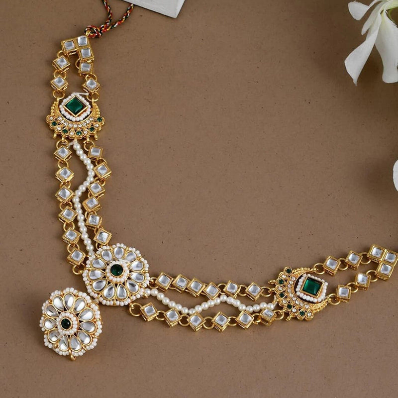 H K Fashion Gold Plated Sheeshphool