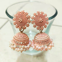 H K Fashion Gold Plated Jhumki Earrings