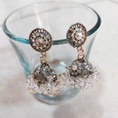 H K Fashion Crystal Stone Jhumki Earrings