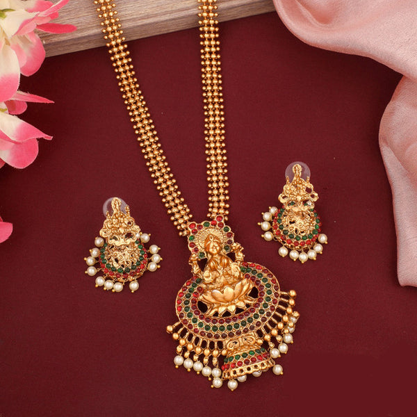 22K Yellow Gold Bridal Patta Set - StBr11375 - 22kt yellow gold hand  engraved filigree design long necklace and earrings set with beautiful  pattern