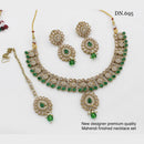 India Art Gold Plated Crystal Stone Necklace Set