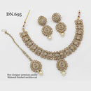 India Art Gold Plated Crystal Stone Necklace Set