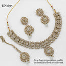 India Art Gold Plated Crystal Stone Necklace Set