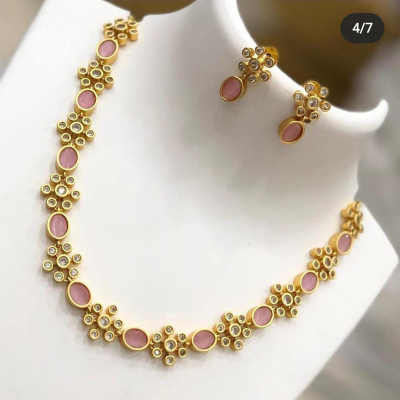 India Art Gold Plated Austrian Stone Necklace Set