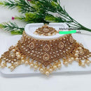 India Art Gold Plated Crystal Stone Necklace Set