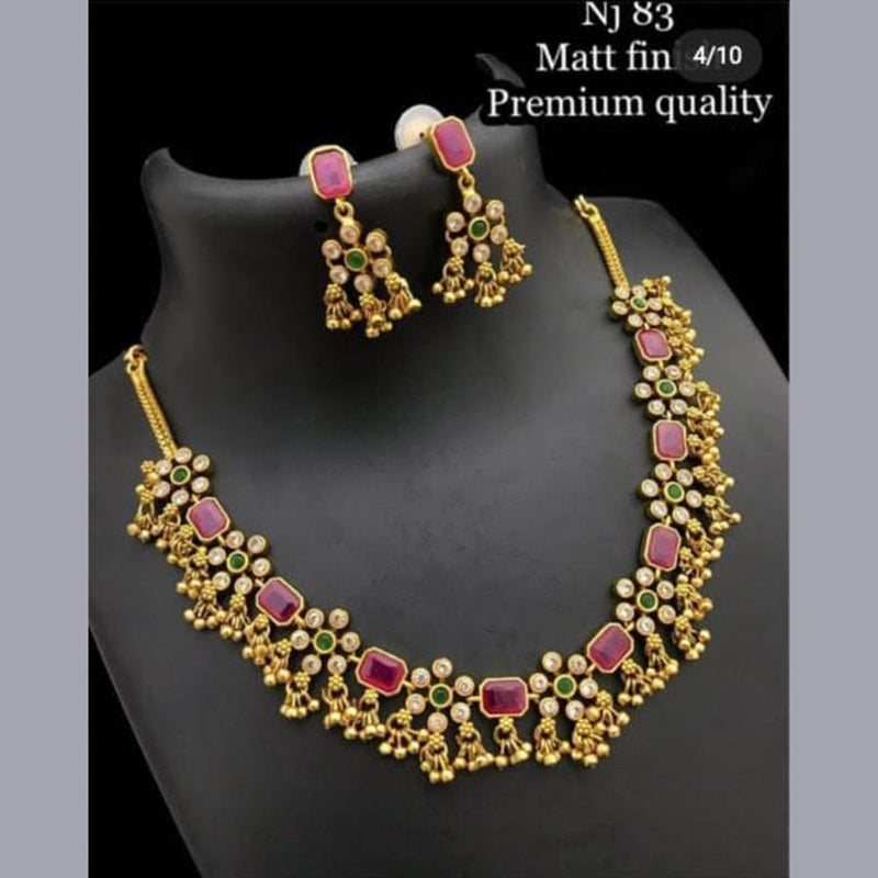 India Art Gold Plated Necklace Set