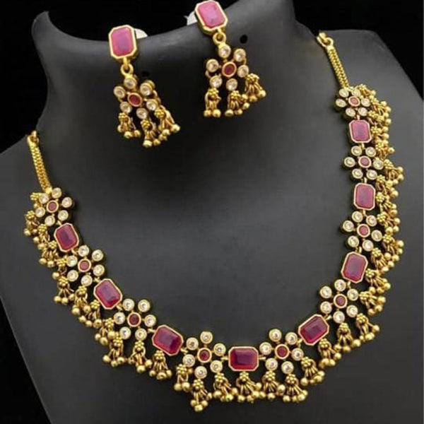 India Art Gold Plated Necklace Set