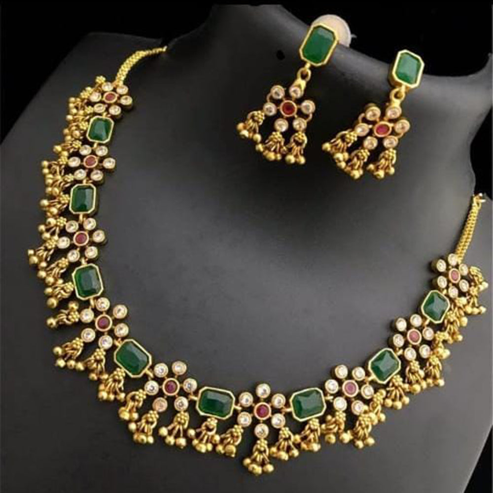 India Art Gold Plated Necklace Set