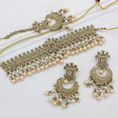 India Art  Crystal Stone Choker Necklace Set