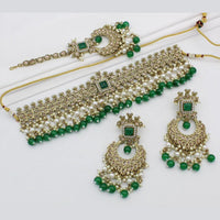 India Art  Crystal Stone Choker Necklace Set