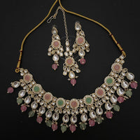 India Art Gold Plated Kundan Necklace Set