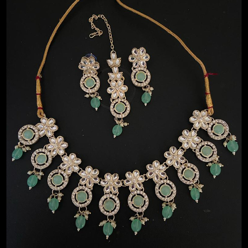 India Art Gold Plated Austrian Stone Necklace Set