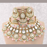 India Art Gold Plated Kundan Necklace Set