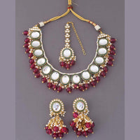 India Art Gold Plated Kundan Necklace Set