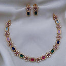 India Art  Gold  Plated  Austrian Stone  Necklace  Set