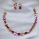 India Art  Gold  Plated  Austrian Stone  Necklace  Set