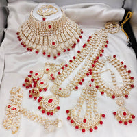 India Art Gold Plated Kundan Stone Bridal Set