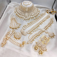 India Art Gold Plated Kundan Stone Bridal Set