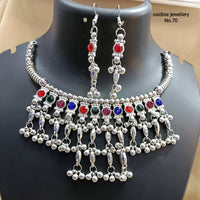 Pooja Bangles Navratri Special Oxidised Necklace Set