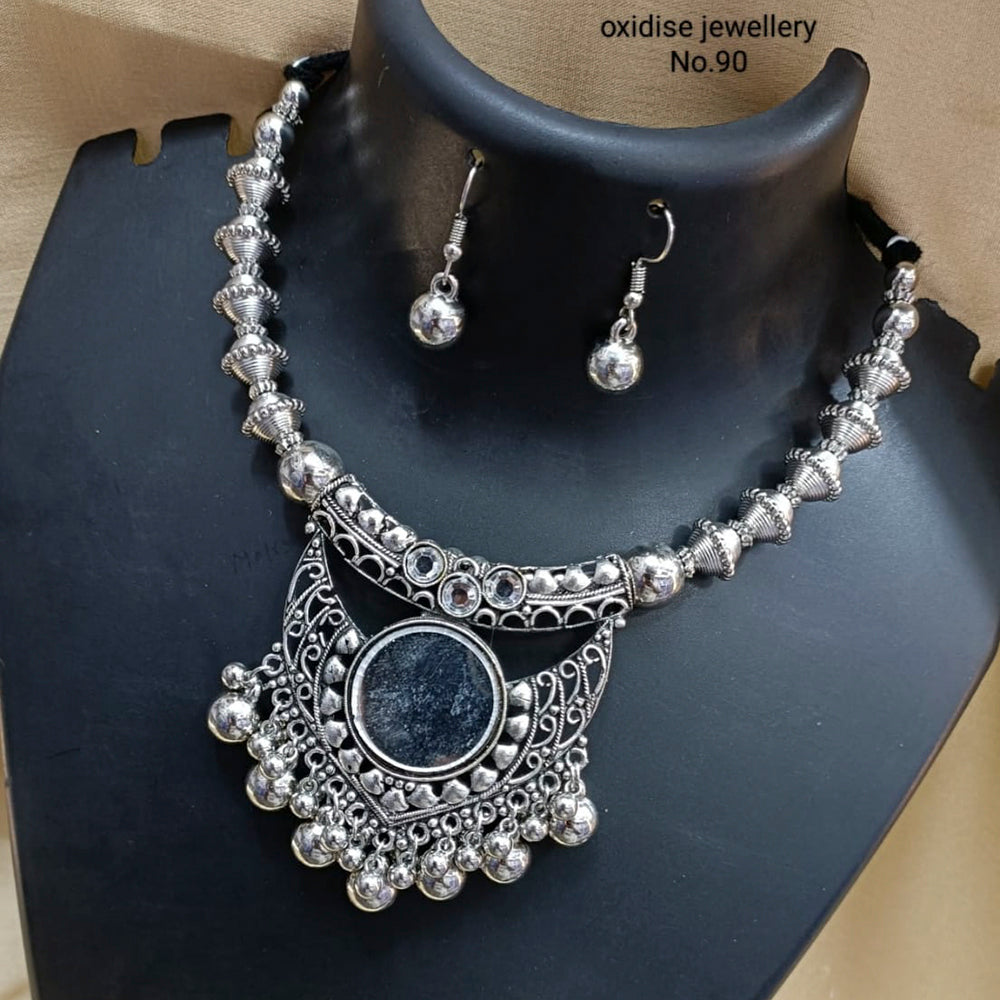 Pooja Bangles Navratri Special Oxidised Necklace Set