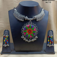 Pooja Bangles Navratri Special Oxidised Necklace Set