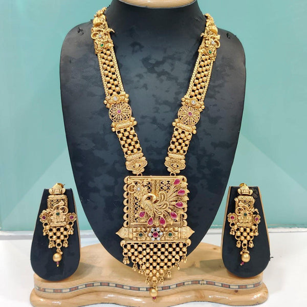 Pooja Bangles Copper Long Necklace Set