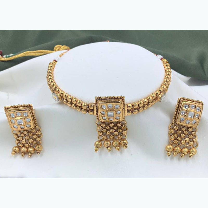 Pooja Bangles Copper Choker Necklace Set