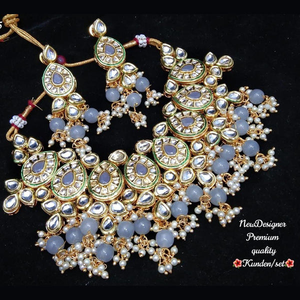 Pooja Bangles Kundan And Beads Necklace Set