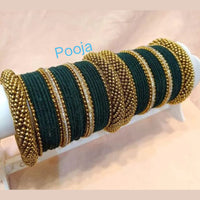 Pooja Bangles Velvet Bangles Set