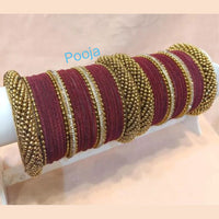 Pooja Bangles Velvet Bangles Set