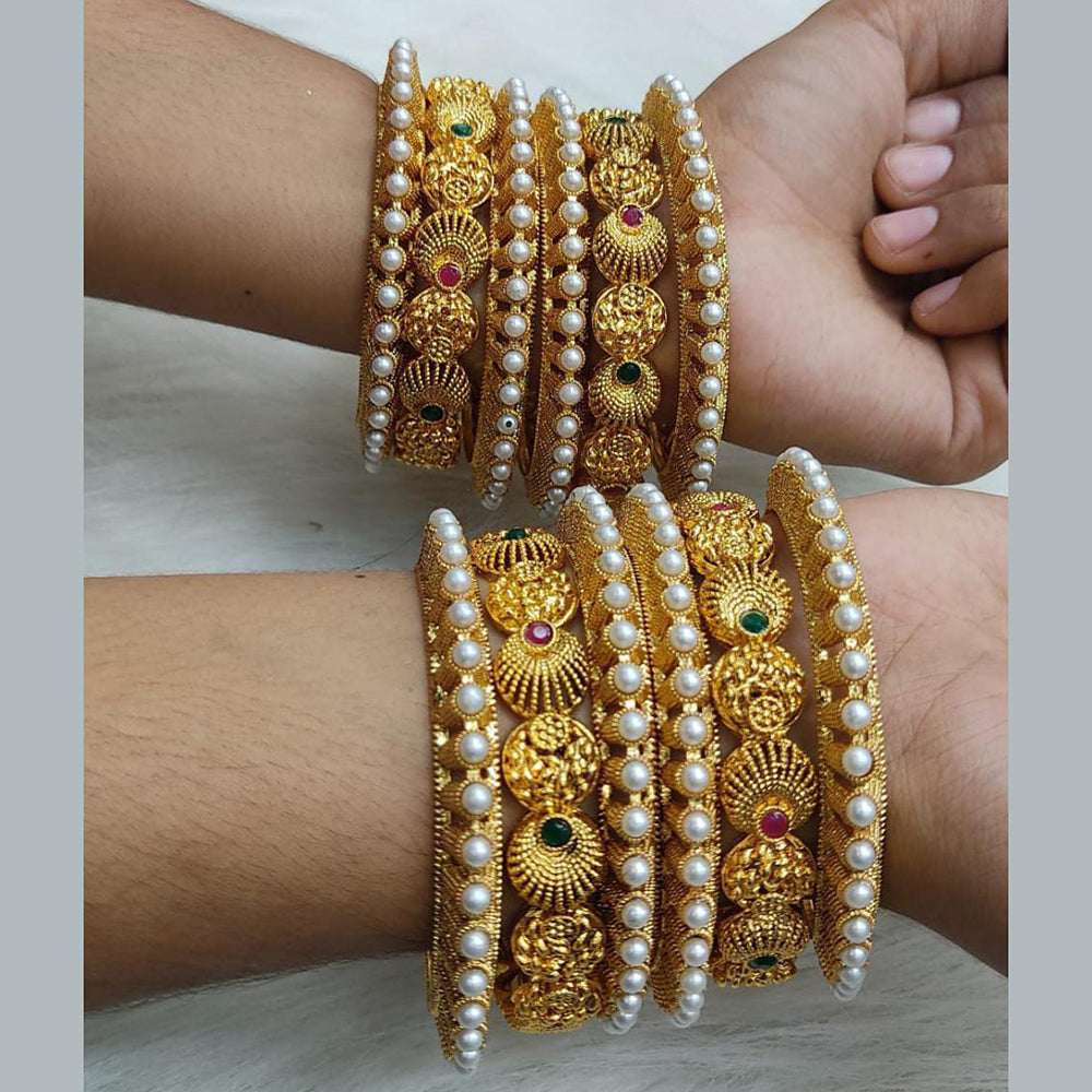 Pooja Bangles Gold Plated Bangles Set