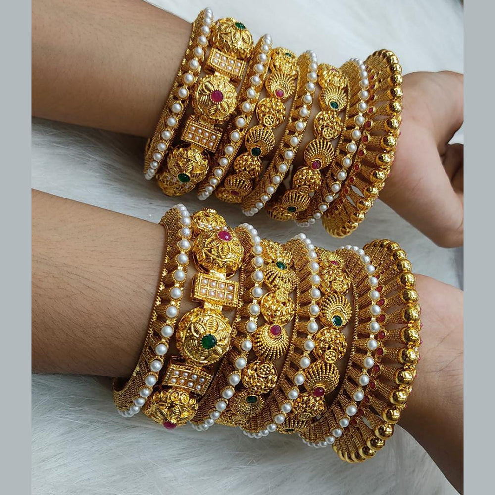 Pooja Bangles Gold Plated Bangles Set