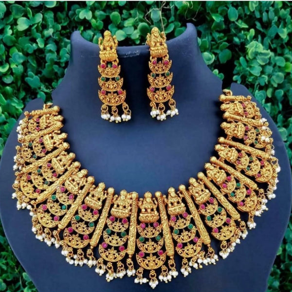 Pooja Bangles Gold Plated Necklace Set