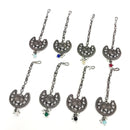 Pooja Bangles Oxidised Plated Pack of 8 Maangtikka