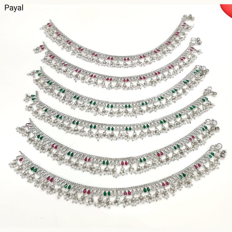 Pooja Bangles Silver Plated Payal/Anklet