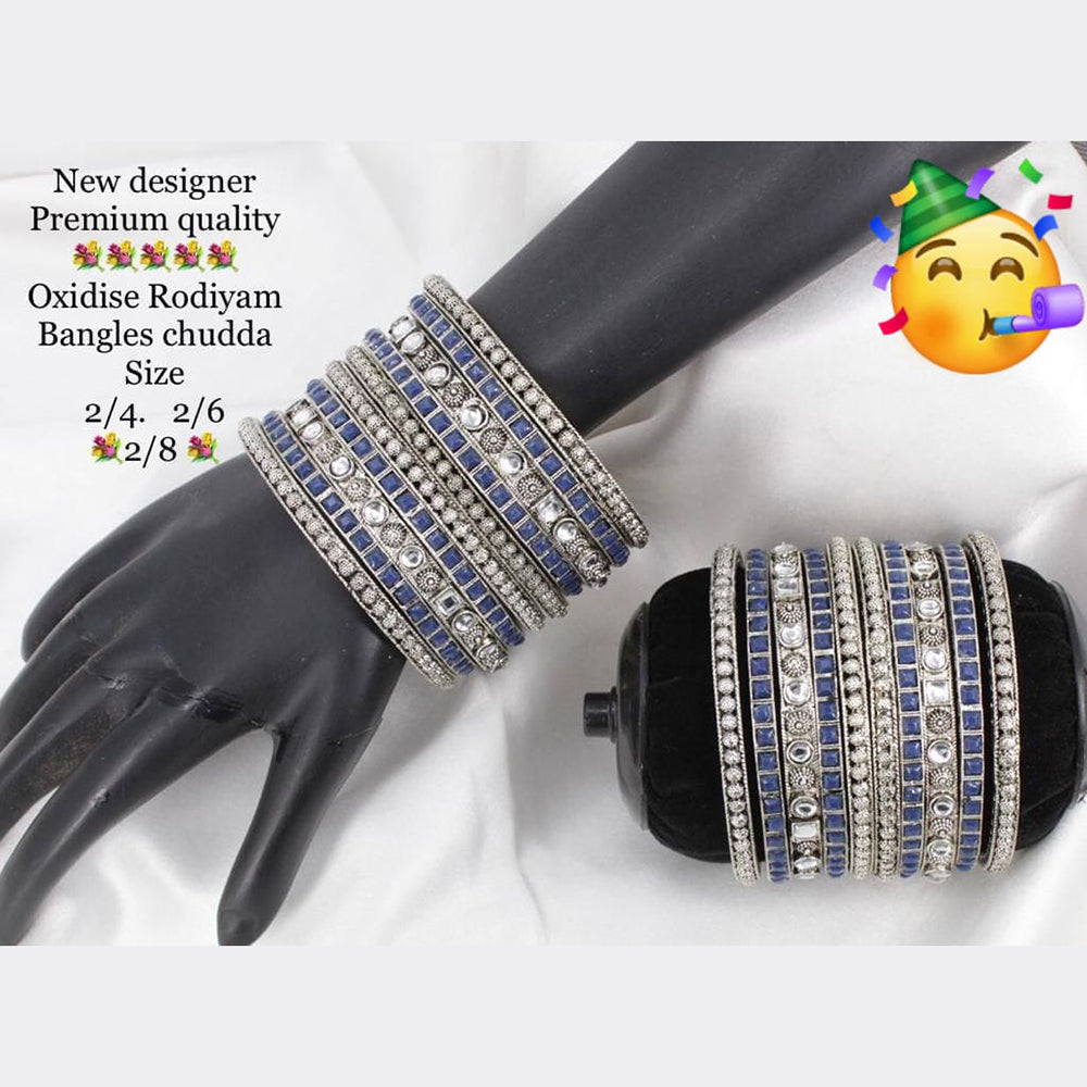 Pooja Bangles Silver Plated Bangles Set